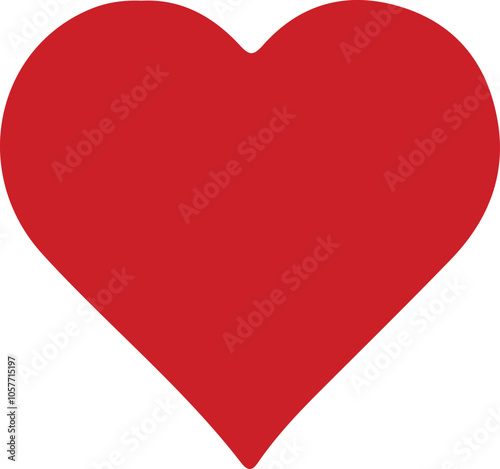 Free Download Valentine red heart icon. Heart shape Isolated on white background. - GFXLoad