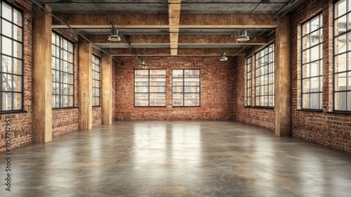 Artistic Representation of an Empty Square Floor Space