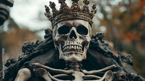 crowned skull