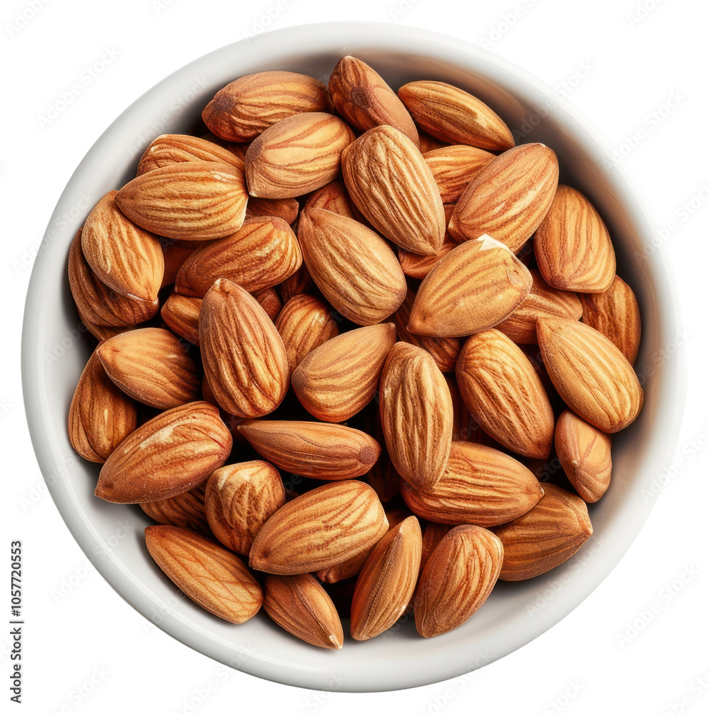 PNG Healthy raw almonds in bowl PNG Healthy raw almonds in bowl