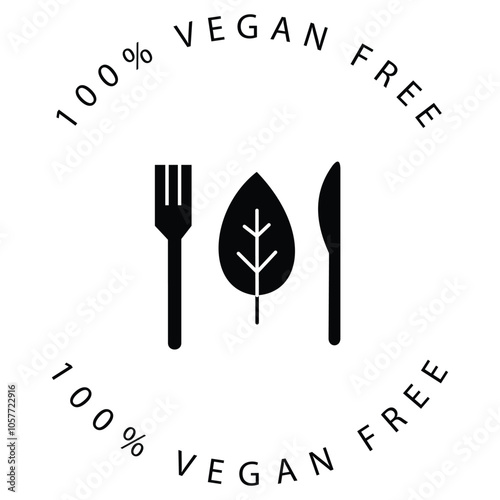 Healthy Organic Vegan Food Vector Icon Design