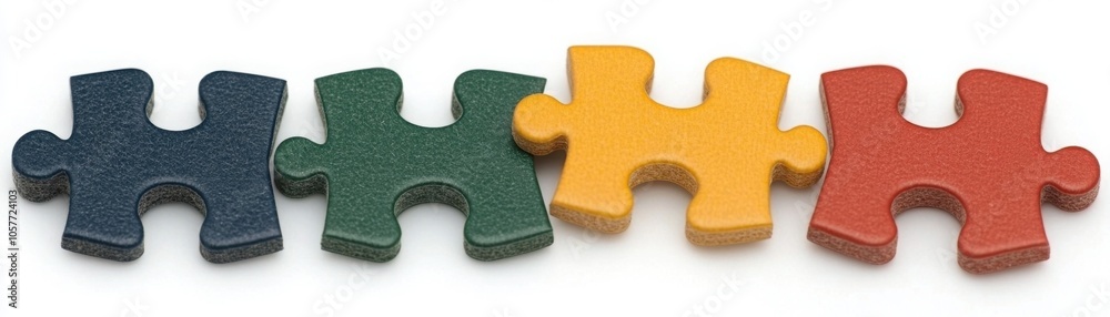 Fototapeta premium Hands Connecting Puzzle Pieces in Teamwork Concept
