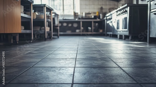 Wallpaper Mural Empty Culinary School Kitchen Floor View Torontodigital.ca