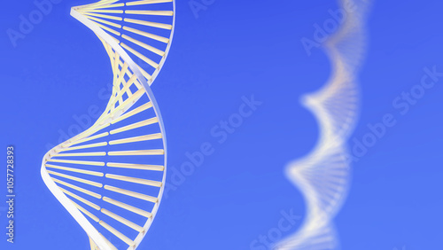 Conceptual background illustration of DNA structure,Genetic editing technology for life,3d rendering