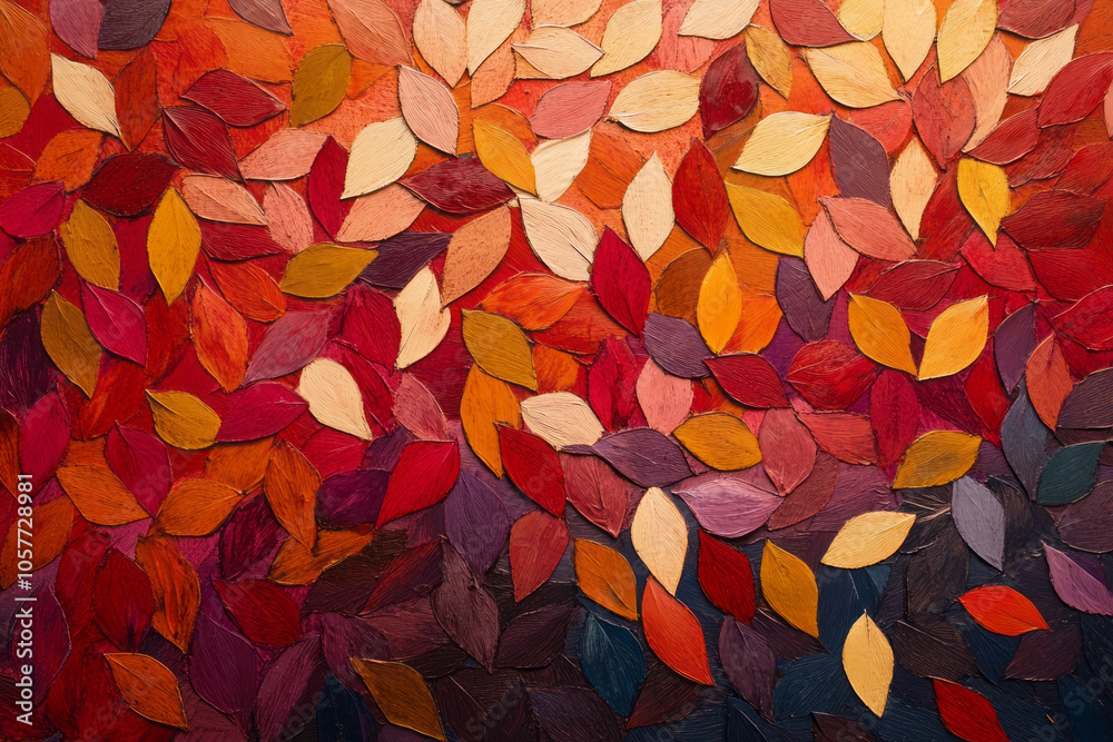 fall leaves a vibrant exploration of autumnal beauty through oil painting and abstract art