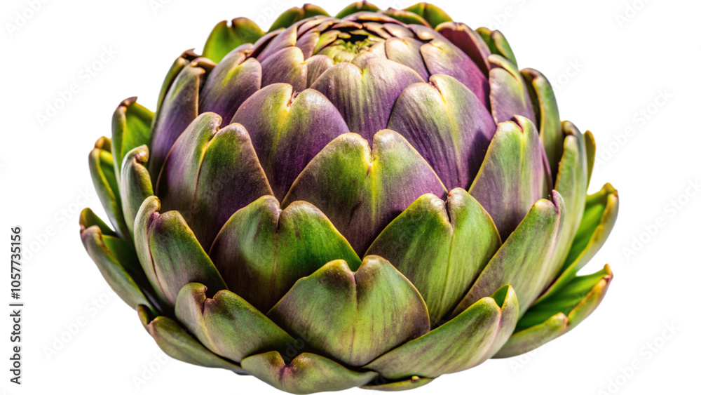 Fresh Whole Artichoke with Closed Green Leaves Isolated on White Background Fresh Whole Artichoke with Closed Green Leaves Isolated on White Background