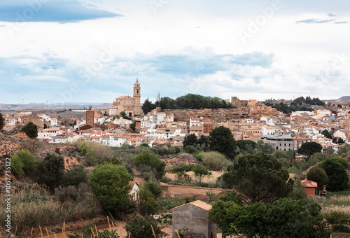 a view of Hijar town, comarca of Bajo Martin, province of Teruel, Aragon, Spain