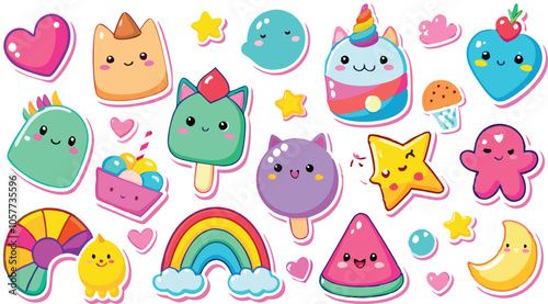 Cute Cartoon Stickers for Kids and Teens