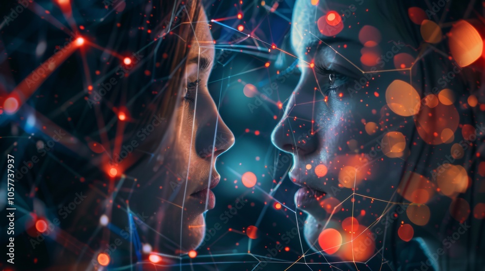 Digital Connection Between Two Faces in Cyber Space Digital Connection Between Two Faces in Cyber Space