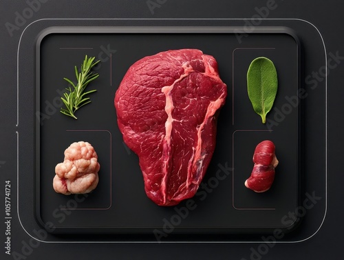 Digital dashboard tracking labgrown meat production, datadriven innovation photo