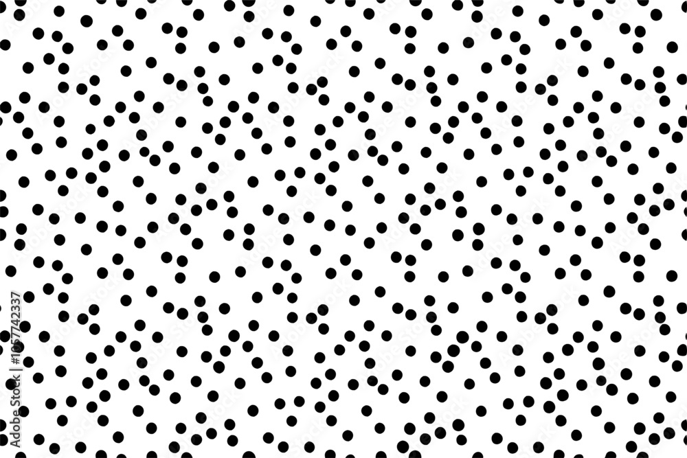Minimalistic seamless pattern with black nano dots