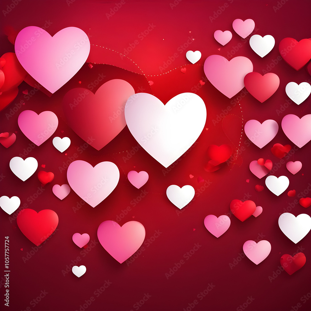 Valentine's red banner with floating hearts, perfect for love-themed designs. Ideal for romantic, anniversary, or holiday content. Valentine's red banner with floating hearts, perfect for love-themed designs. Ideal for romantic, anniversary, or holiday content.