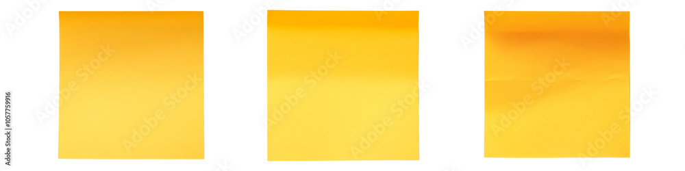 Collection sticky post it notes Isolated on transparent background Collection sticky post it notes Isolated on transparent background