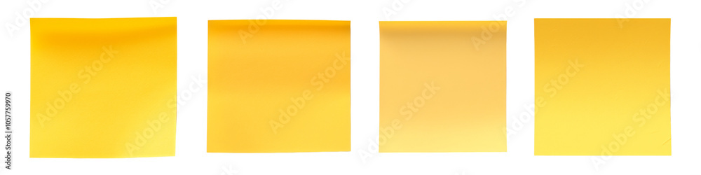 Collection sticky post it notes Isolated on transparent background Collection sticky post it notes Isolated on transparent background