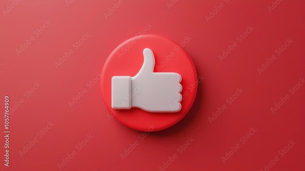 Business reputation, badge with dollar and thumbs up, 3D illustration Business reputation, badge with dollar and thumbs up, 3D illustration