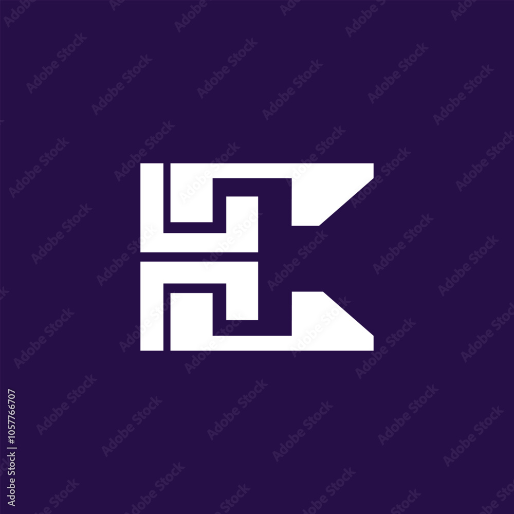 Obraz premium Letter logo design creative concept with element Premium Vector