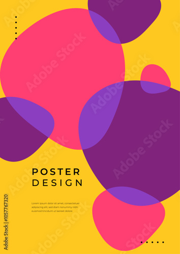 Abstract Geometric Poster Designs in Vibrant Colors. Abstract geometric posters featuring colorful shapes and modern designs. Ideal for creative projects, contemporary art displays, or trendy decor