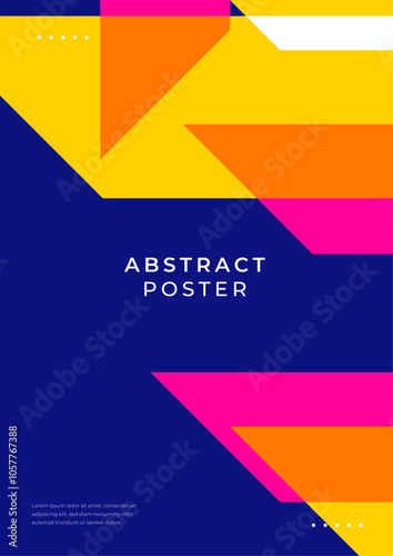 Colorful Geometric Abstract Poster Designs. Vibrant abstract posters featuring geometric shapes and bold colors. Perfect for modern art enthusiasts and creative projects