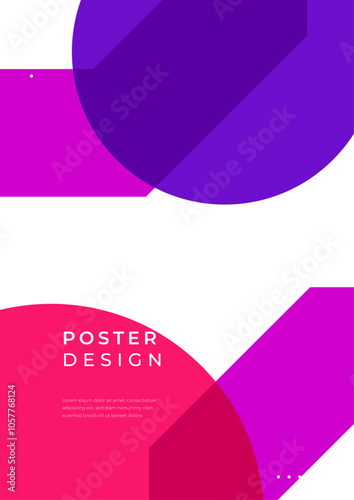 Colorful Abstract Minimalist Geometric Background Design. Perfect for contemporary design projects or presentations seeking a minimalist yet striking aesthetic.