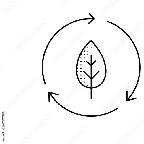 Eco Safe Biodegradable Vector Icon Design