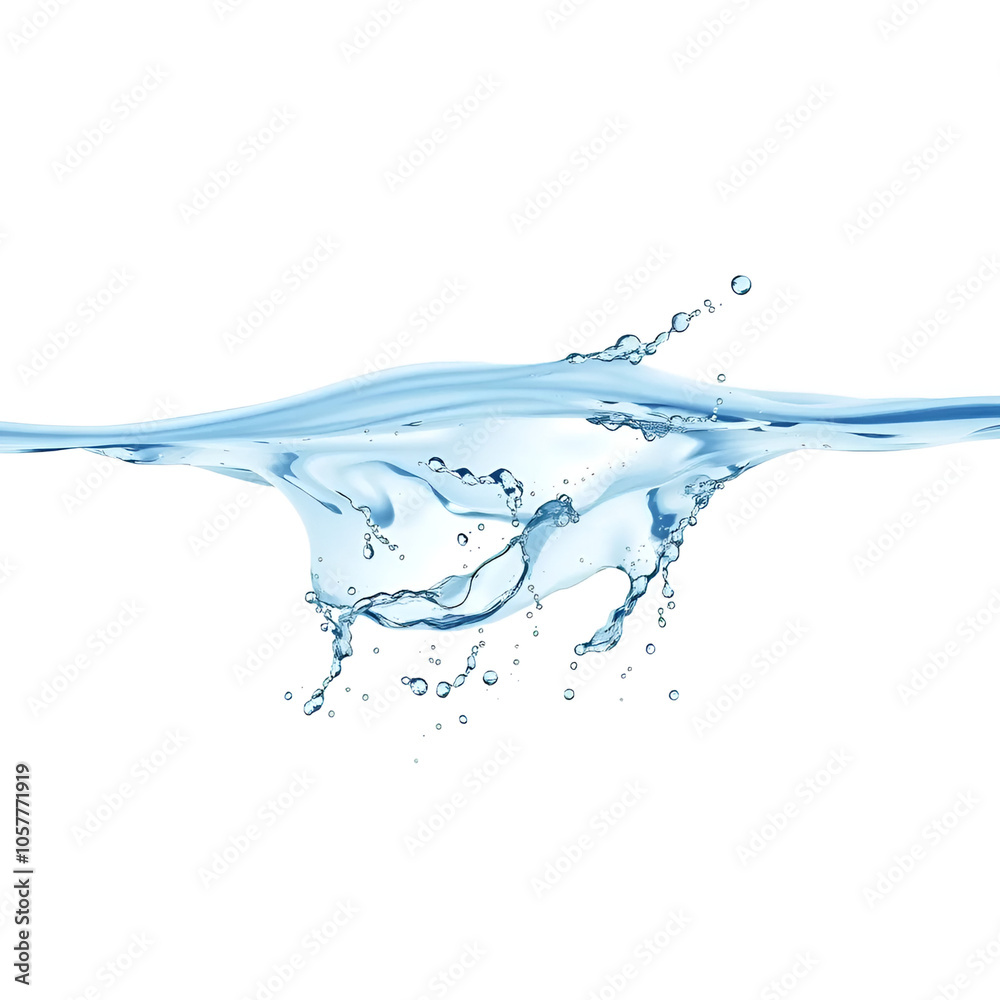 Obraz premium water vector illustration, white background 