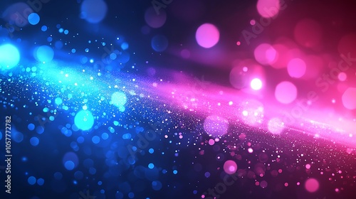 An abstract game background featuring blue and pink light effects.