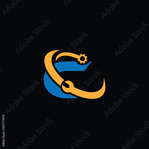 C Abstract Repair Letter Logo