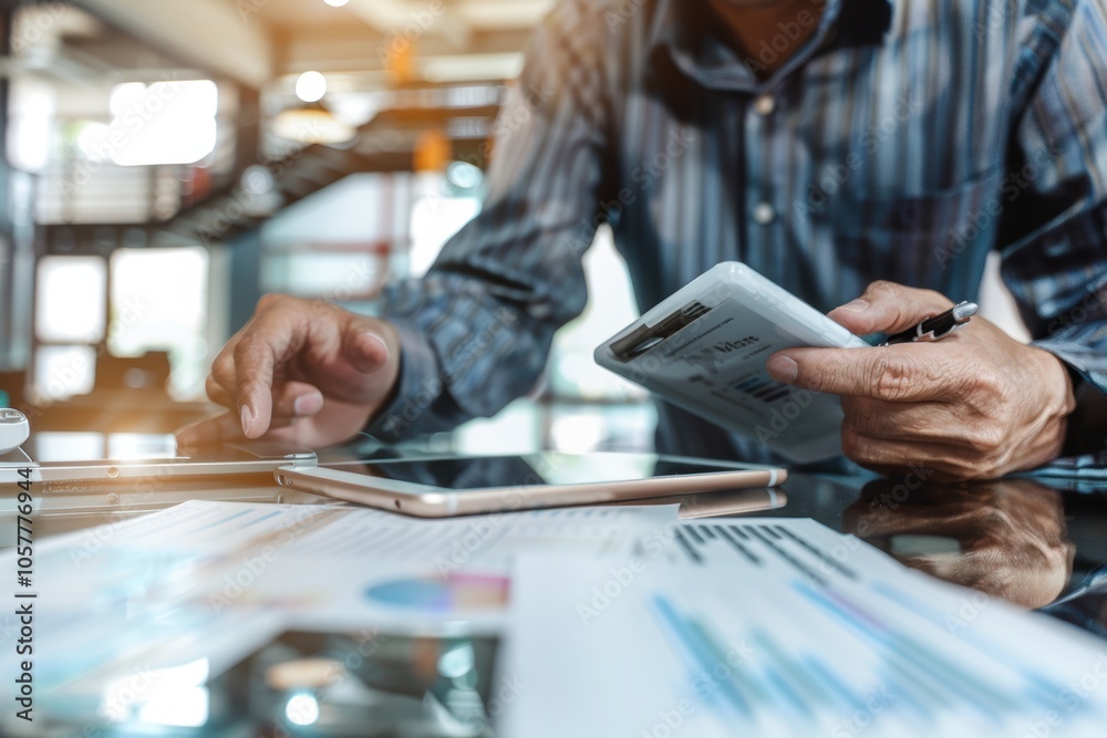 Startup CEO and Investor Discuss Funding in Modern Office with Digital Financial Projections Startup CEO and Investor Discuss Funding in Modern Office with Digital Financial Projections