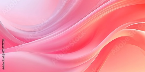 Vibrant abstract background featuring smooth red and pink gradient with organic circular shapes