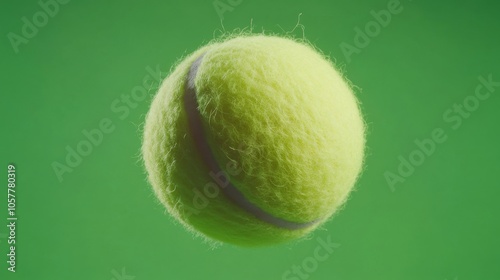 Tennis ball on court banner concept. Healthy lifestyle outdoor game frame design.