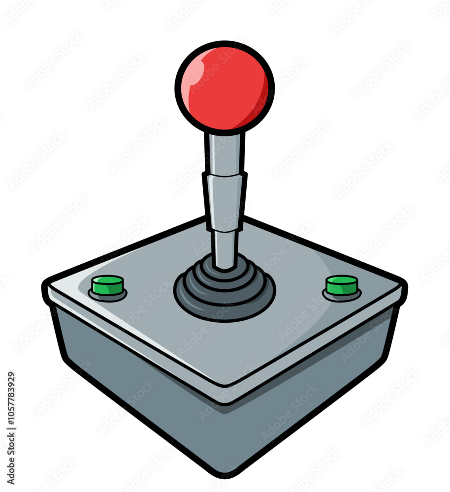 joystick on white background joystick on white background