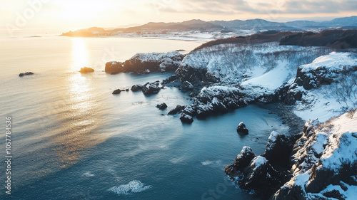 冬の日本の海岸線 photo