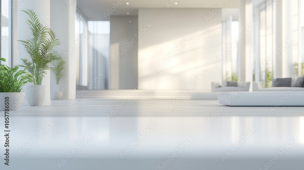 A white minimalist office with a large window and a potted plant. The space is clean and modern, with a focus on functionality. A white minimalist office with a large window and a potted plant. The space is clean and modern, with a focus on functionality.