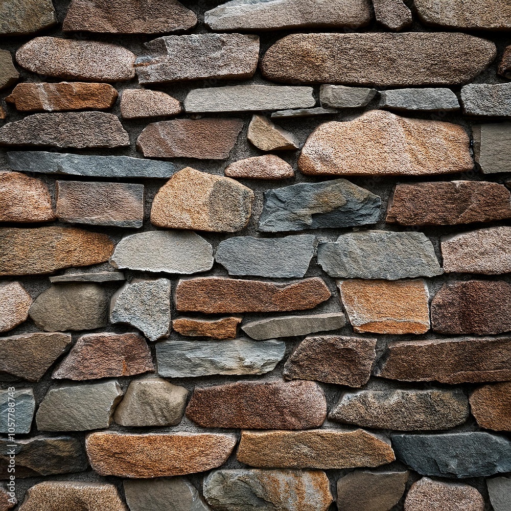 a wall made of stone with a brown and gray color a wall made of stone with a brown and gray color