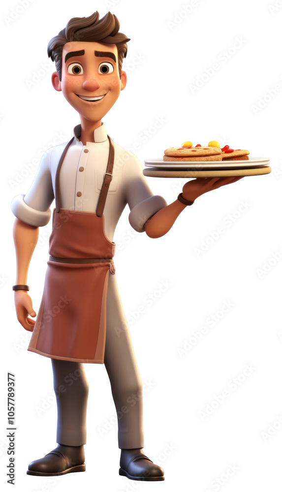 PNG Smiling cartoon chef food. PNG Smiling cartoon chef food.