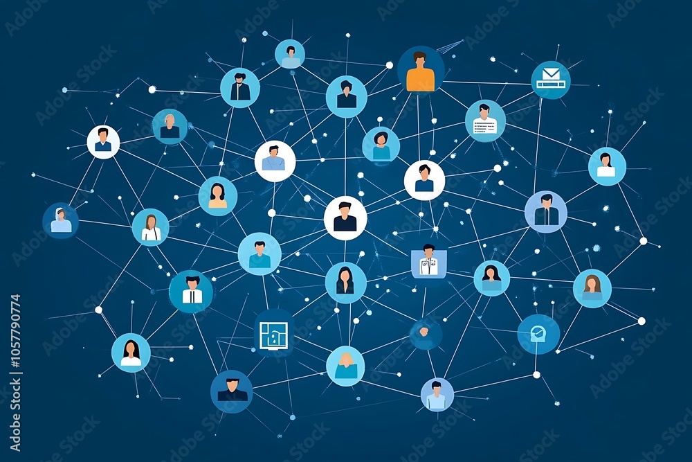 Interconnected People in a Web of Relationships Interconnected People in a Web of Relationships
