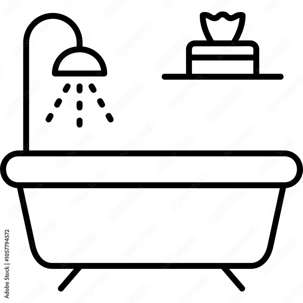 Fototapeta premium Shower Icon