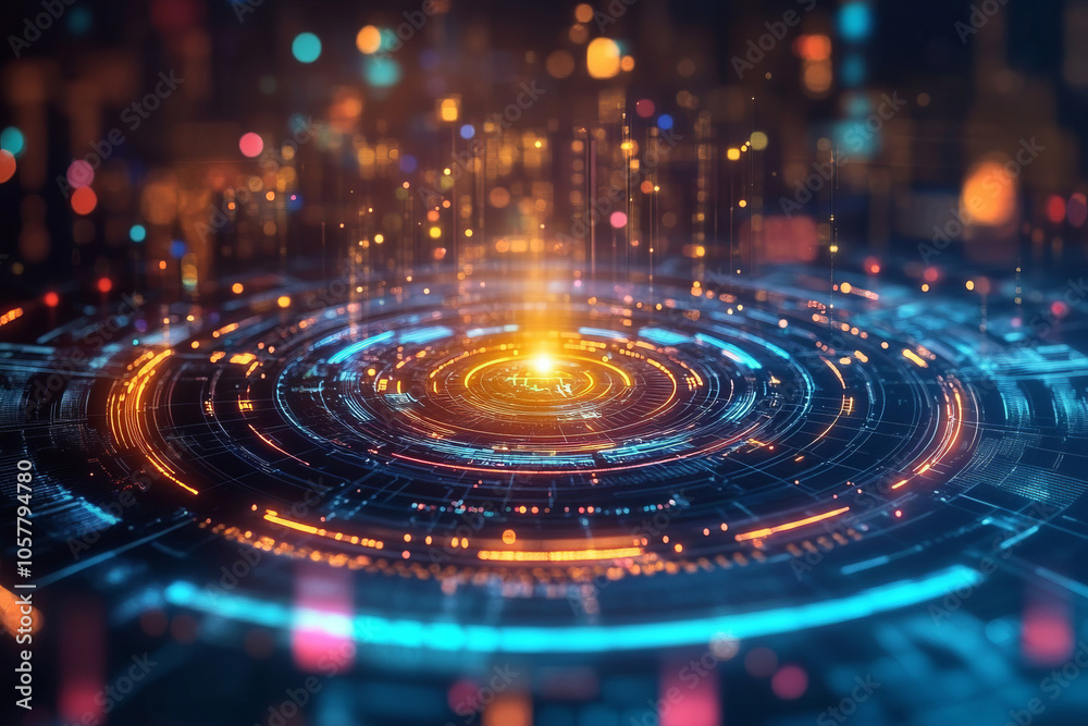 futuristic digital technology a neon-inspired abstract background futuristic digital technology a neon-inspired abstract background