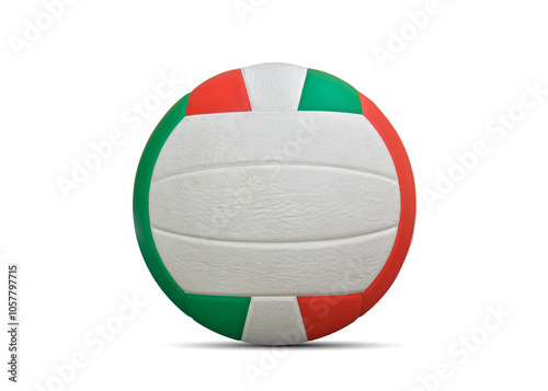 Volleyball ball isolated on white background. This has clipping path.