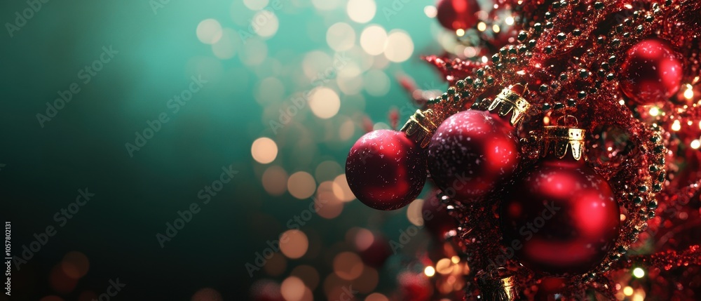 Festive Christmas Tree Ornaments Twinkling in Holiday Cheer Festive Christmas Tree Ornaments Twinkling in Holiday Cheer