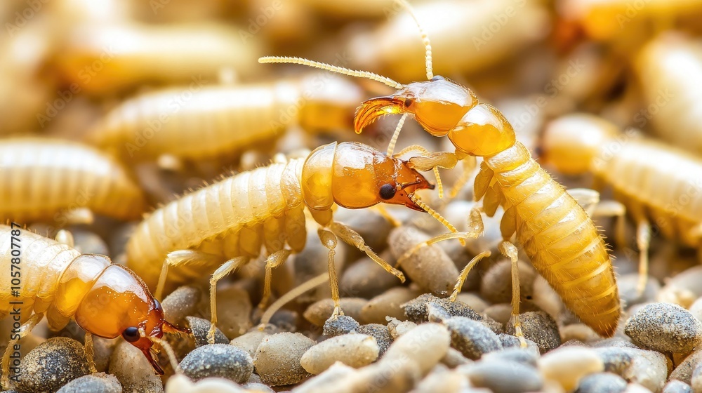 Fototapeta premium Assorted termite control products and tools, showcasing extermination solutions for home protection