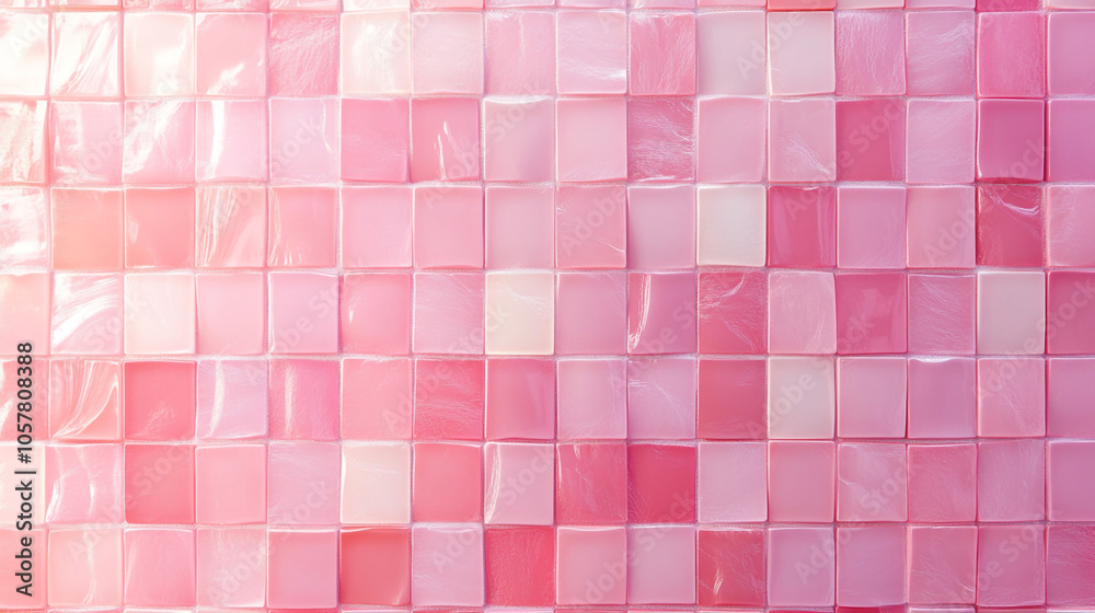 Pink Glass Tile Wall Mosaic Background Texture Pink Glass Tile Wall Mosaic Background Texture