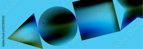 Fluid color geometric shapes abstract background. Vector Illustration For Wallpaper, Banner, Background, Card, Book Illustration, landing page