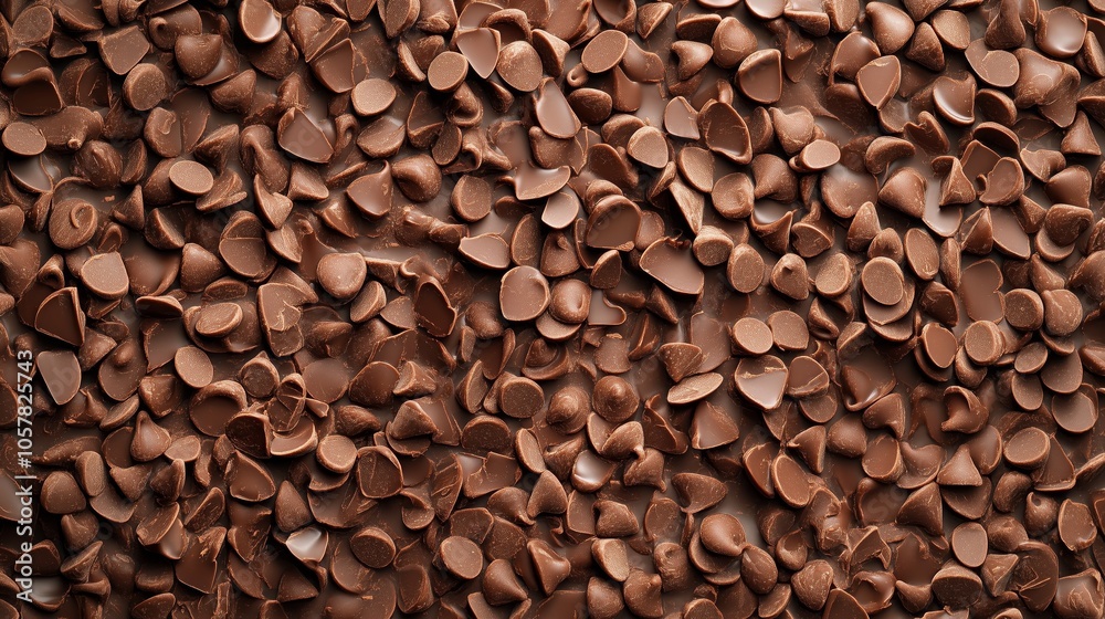 Sea of chocolate chips. Sea of chocolate chips.