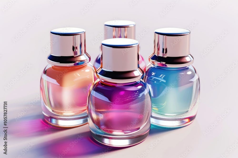 Nail polishes isolated on white Nail polishes isolated on white