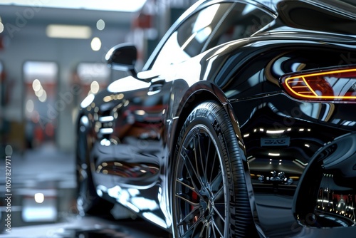 Polished black car polishing machine polished finishing