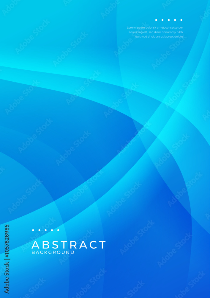 Abstract Gradient Poster with Circular Geometric Shapes. Modern abstract poster featuring circular geometric shapes