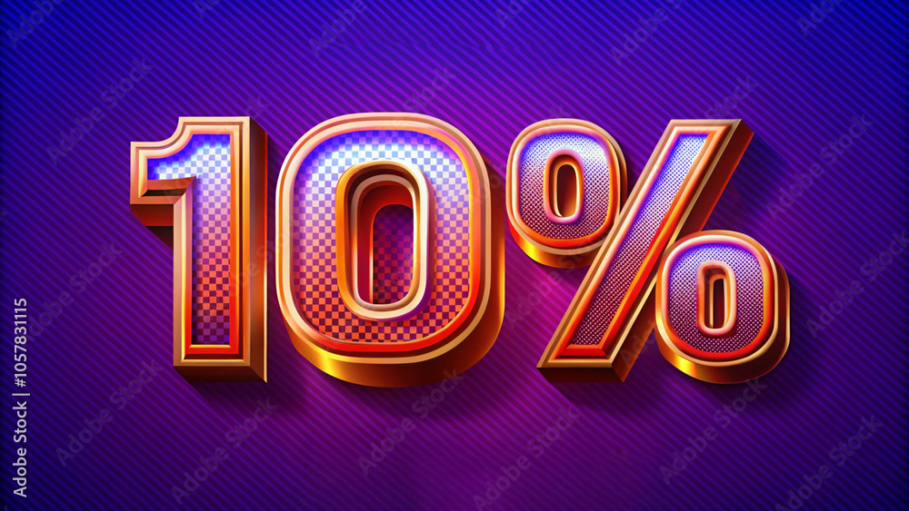 modern 10 3d text effect rendering with background modern 10 3d text effect rendering with background