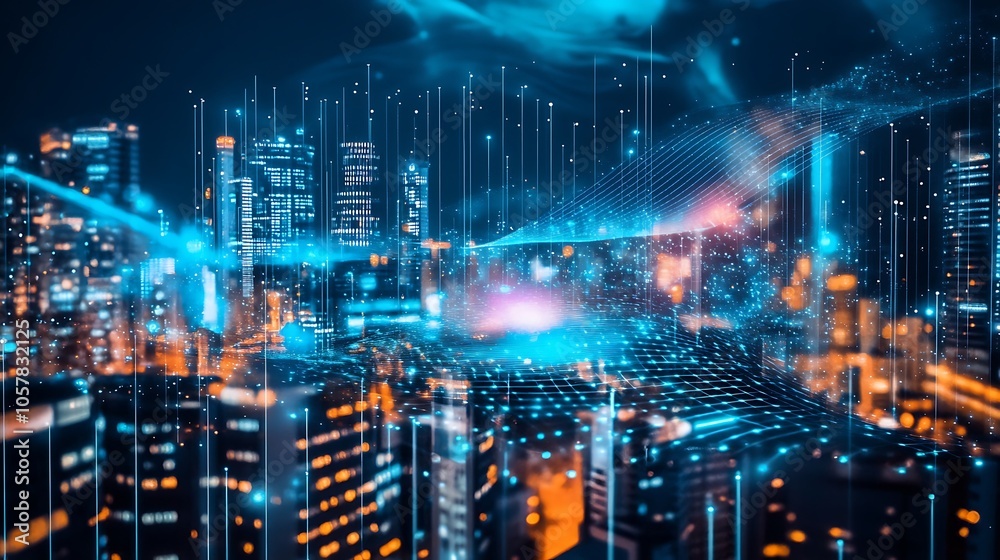 This stock photo captures the essence of a futuristic universe, with dazzling lights and intricate abstract patterns that evoke a sense of wonder and awe. This stock photo captures the essence of a futuristic universe, with dazzling lights and intricate abstract patterns that evoke a sense of wonder and awe.