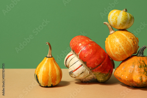 Colorful decorative gourds ...